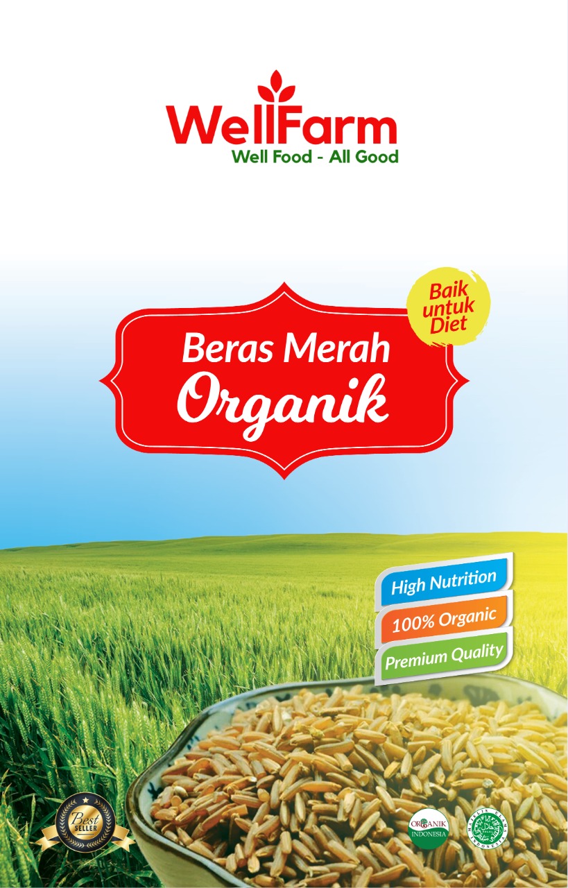Beras merah organik