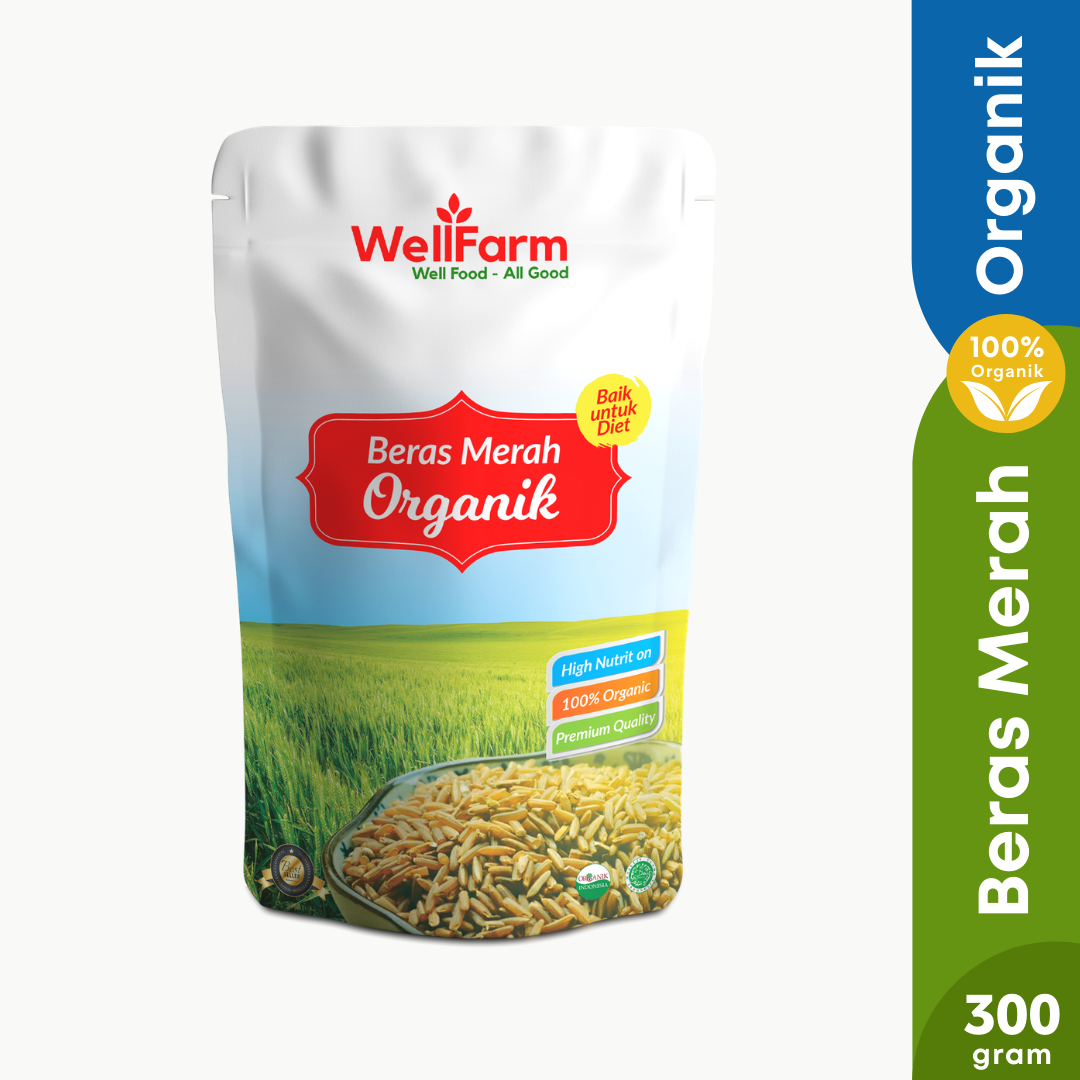 Kemasan beras organik 300gram