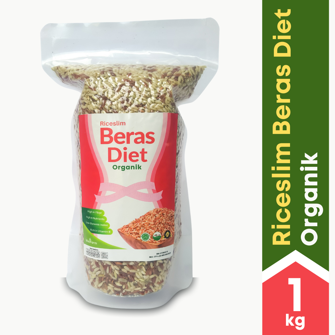 Beras Diet Organik Riceslim Beras Diet 1Kg Tampak Depan