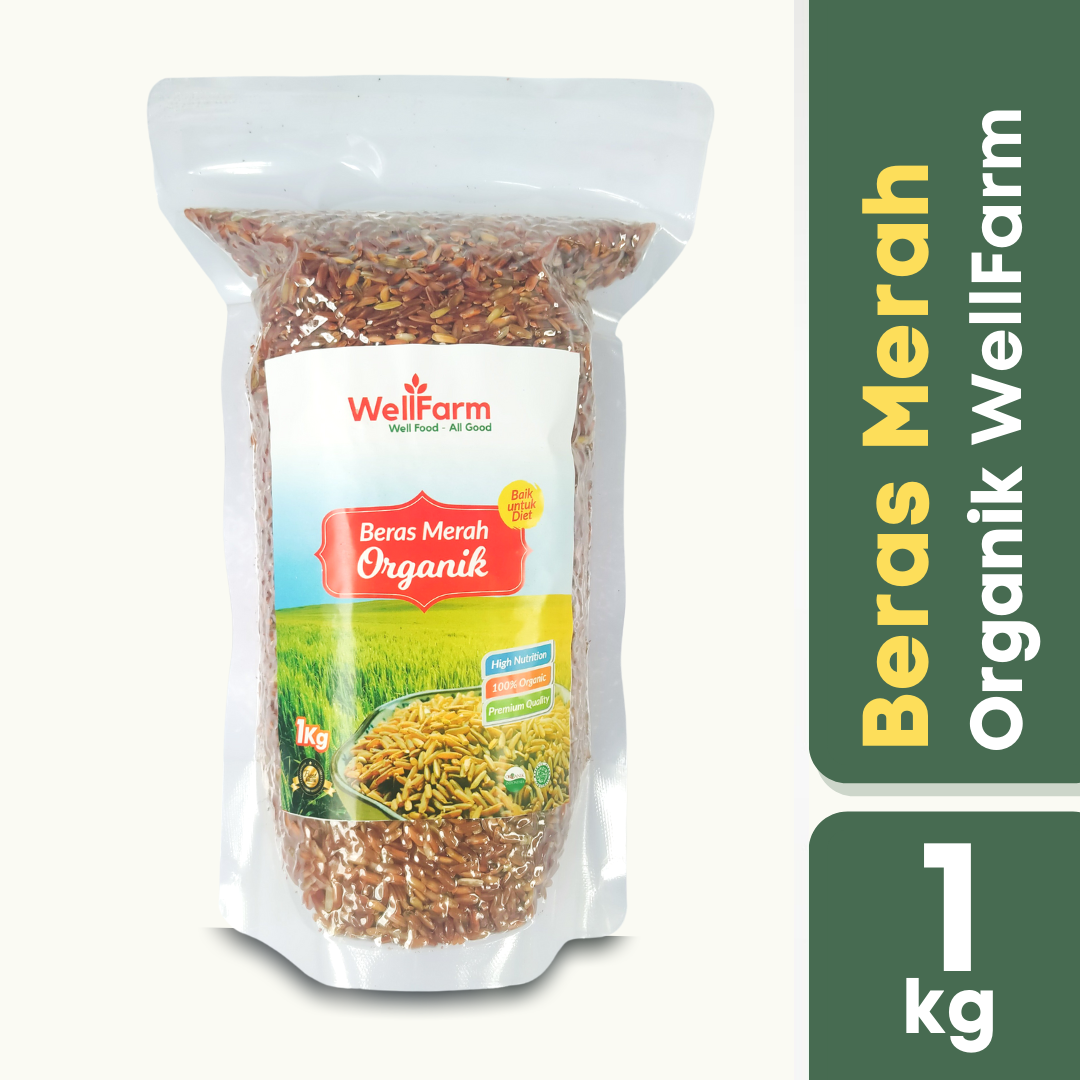 wellfarm beras merah organik