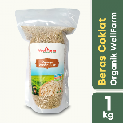 wellfarm beras coklat organik