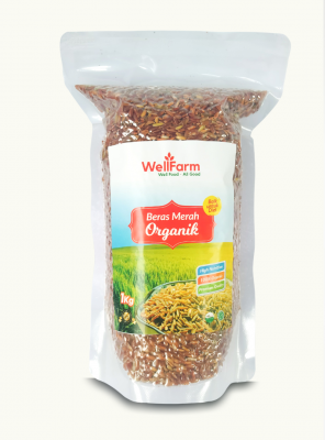 wellfarm beras merah organik
