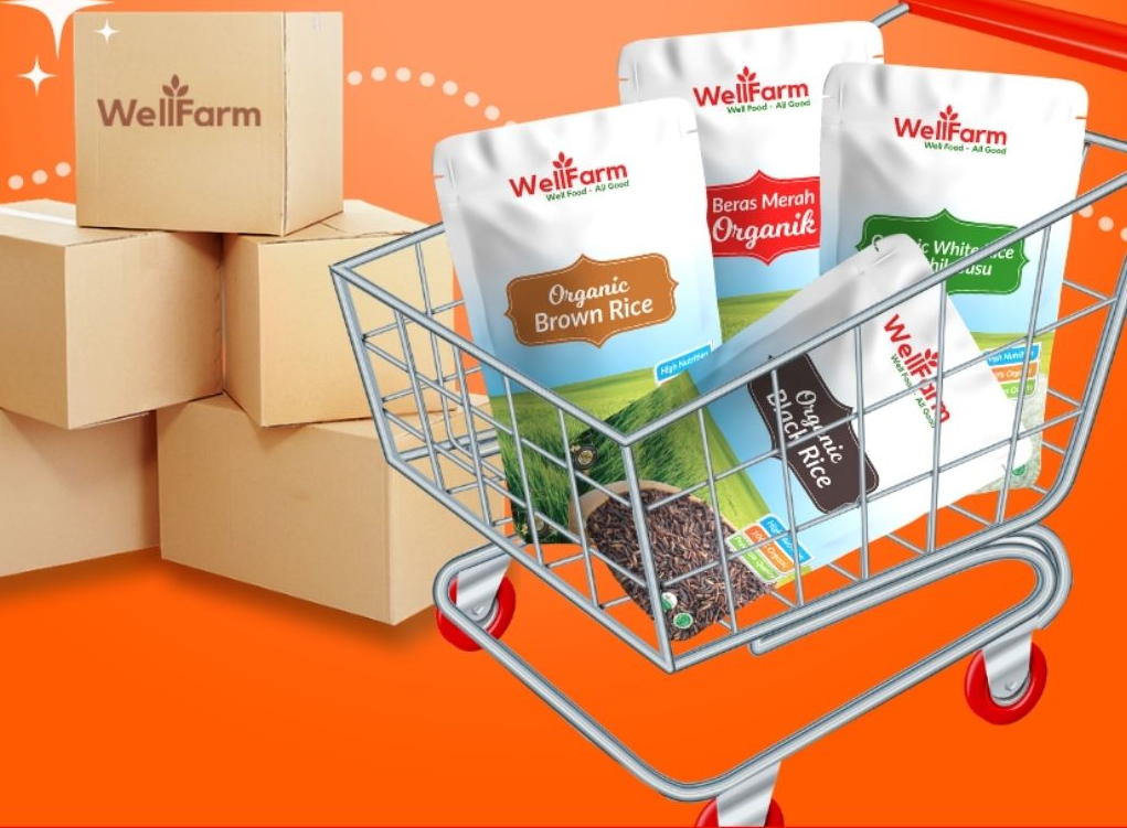 Jual Beras Organik Di Balikpapan wellfarm beras organik asli